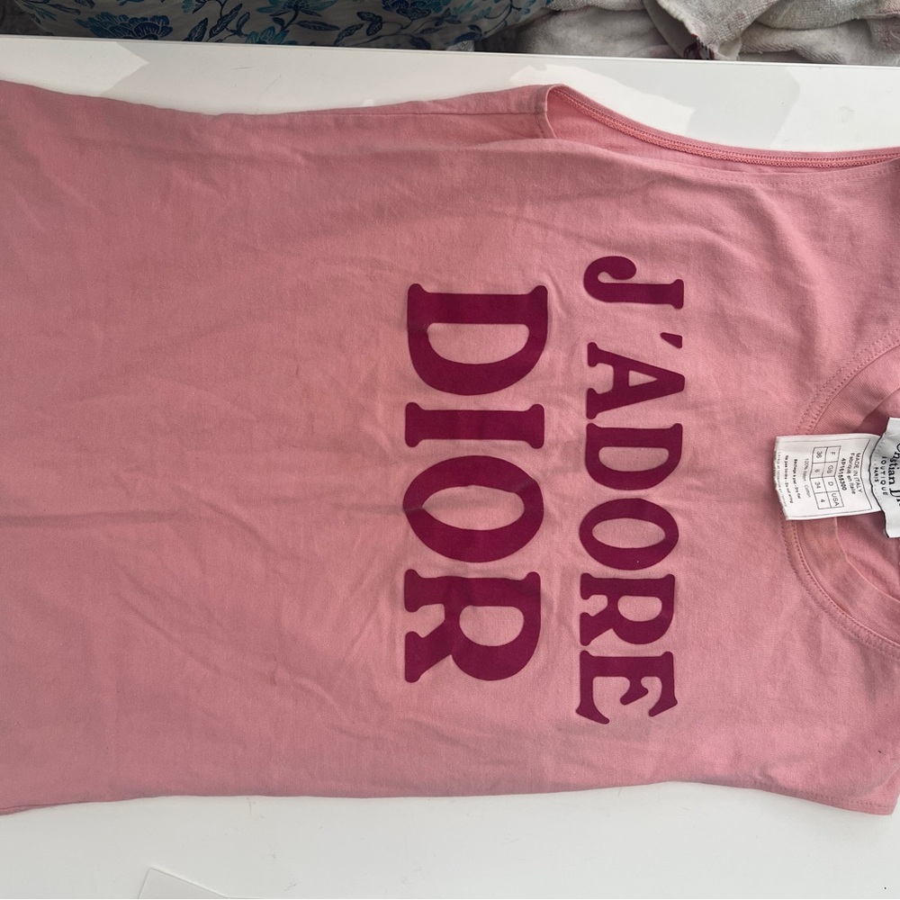 Authentic Christian Dior J'Adore Dior World Champion Galliano Tank Top Shirtpink